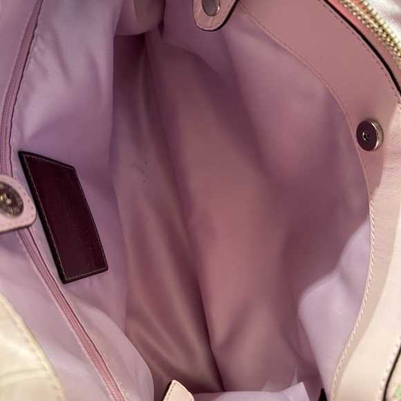 Vintage Coach Madison Embossed Exotic Satchel- pink - Picture 13 of 17